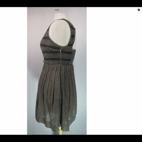 FREE PEOPLE GRAY/WHITE SOFT FABRIC  DRESS - Picture 5 of 7